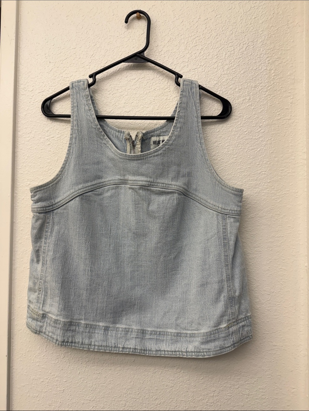 Velvet Heart Light Blue Denim Tank Top